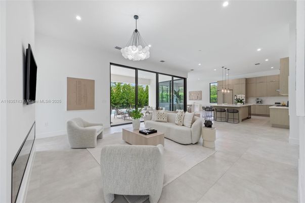 Interior, Kitchen, Living room, Pendant Lights, Recessed Lighting