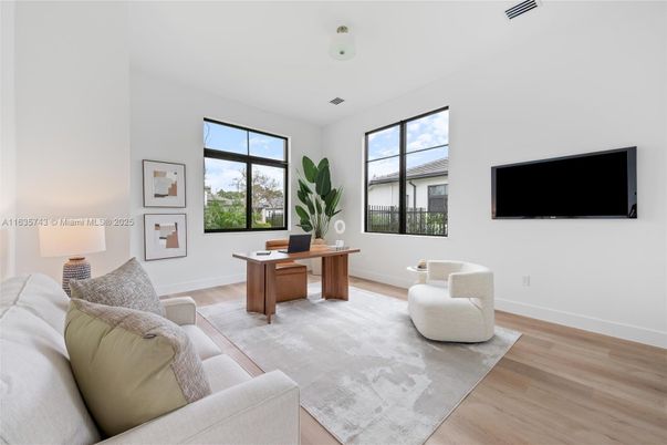 Home Office, Interior, Wood Texture Flooring