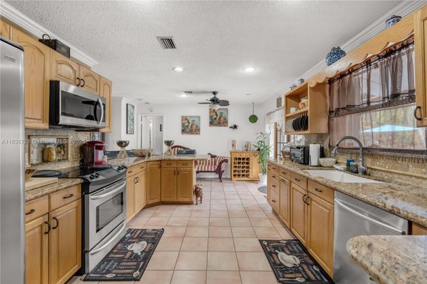 Interior, Kitchen, Recessed Lighting, Stainless Steel Appliances