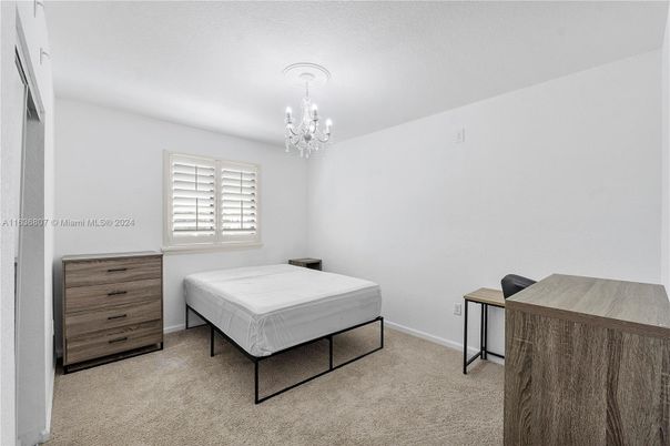 Bedroom, Chandelier, Interior