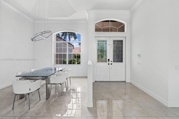 Dining room, Interior, Pendant Lights