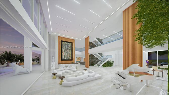 Interior, Living room, Marble, Recessed Lighting
