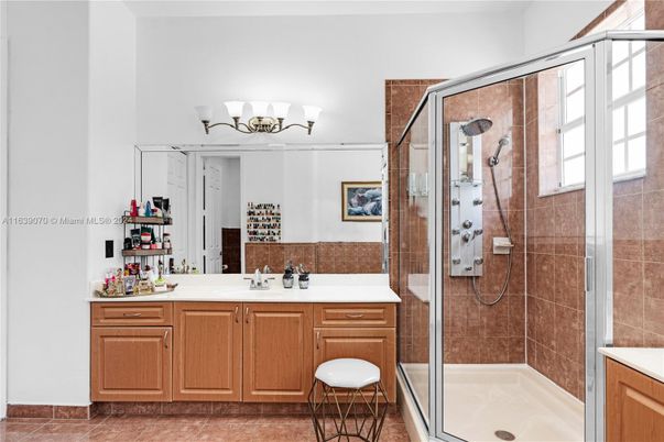 Bathroom, Dual Sink Vanities, Glass Shower, Interior