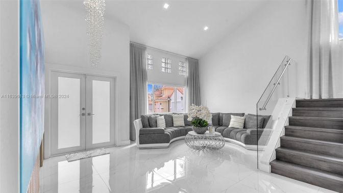 Interior, Marble, Recessed Lighting