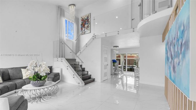 Interior, Marble, Recessed Lighting