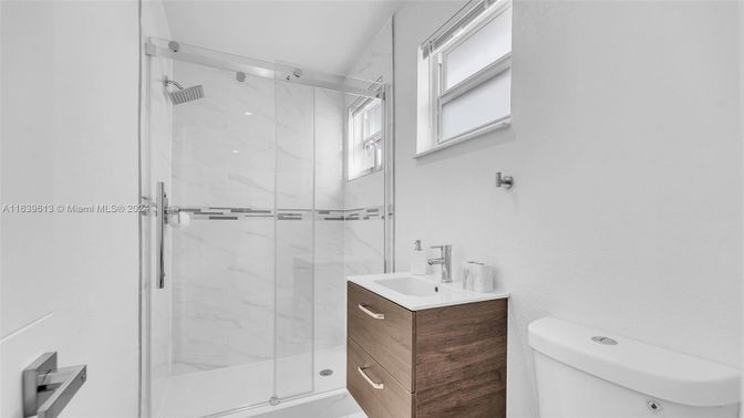 Bathroom, Glass Shower, Interior, Marble Walls