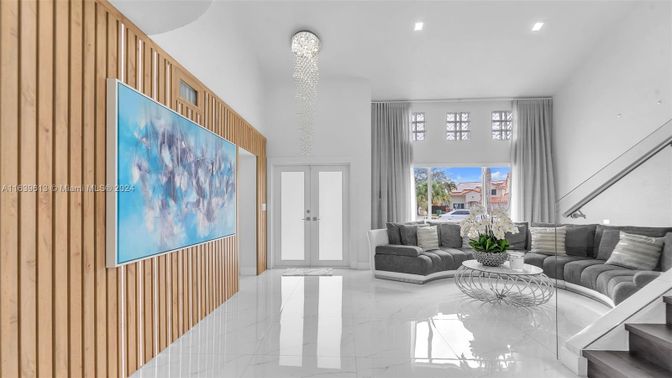 Interior, Living room, Marble, Recessed Lighting