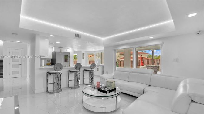 Interior, Living room, Marble, Recessed Lighting