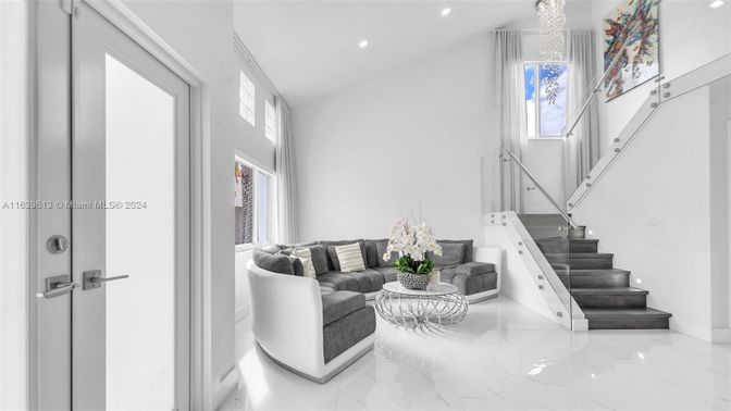 Interior, Marble, Recessed Lighting