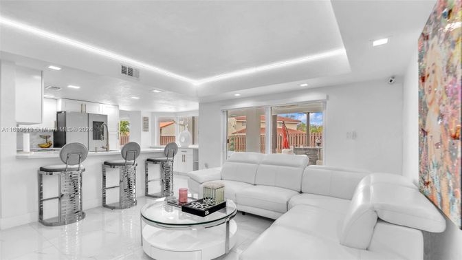Interior, Living room, Marble, Recessed Lighting