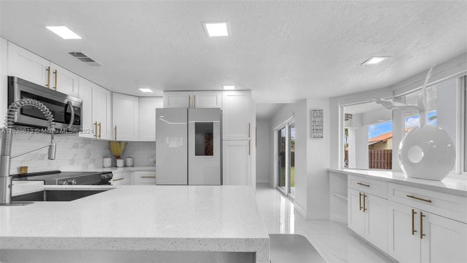 Interior, Kitchen, Recessed Lighting, Stainless Steel Appliances