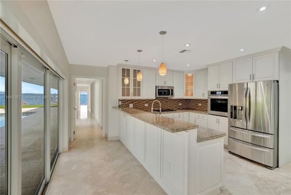 Interior, Kitchen, Pendant Lights, Recessed Lighting, Stainless Steel Appliances