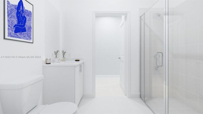 Bathroom, Glass Shower, Interior