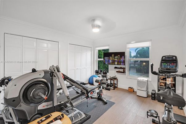 Fitness Equipment, Interior, Wood Texture Flooring