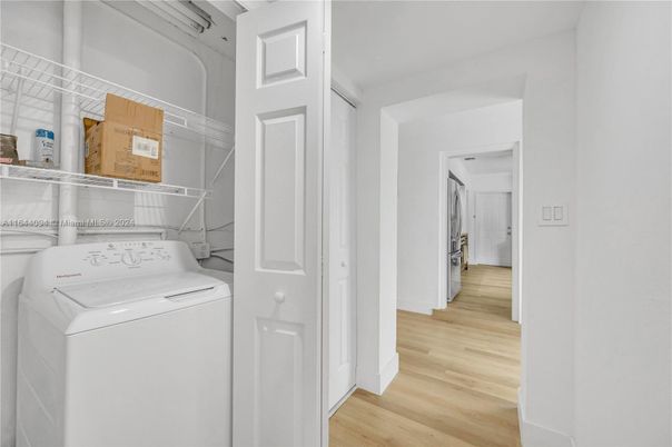 Interior, Utility Closets, Washer, Wood Texture Flooring