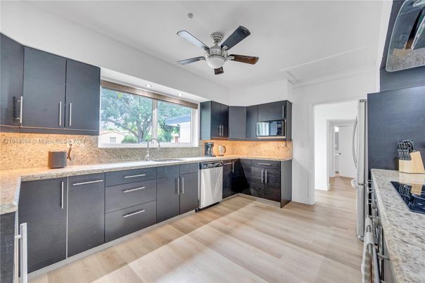 Interior, Kitchen, Wood Texture Flooring