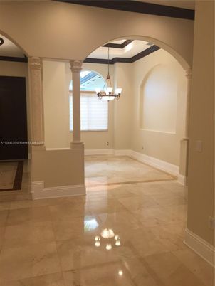 Chandelier, Empty room, Interior