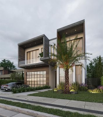 Exterior, Facade, Modern