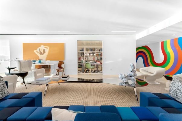 Interior, Living room, Recessed Lighting