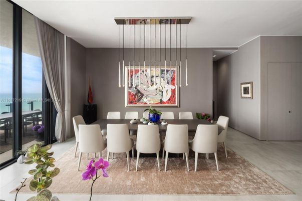 Dining room, Interior, Pendant Lights