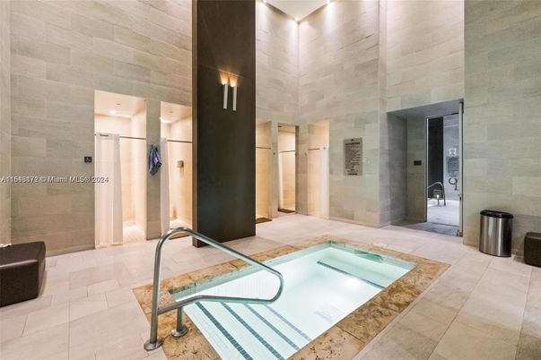 Interior, Pool, Stone Walls