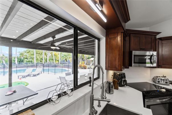 Interior, Kitchen, Recessed Lighting, Stainless Steel Appliances