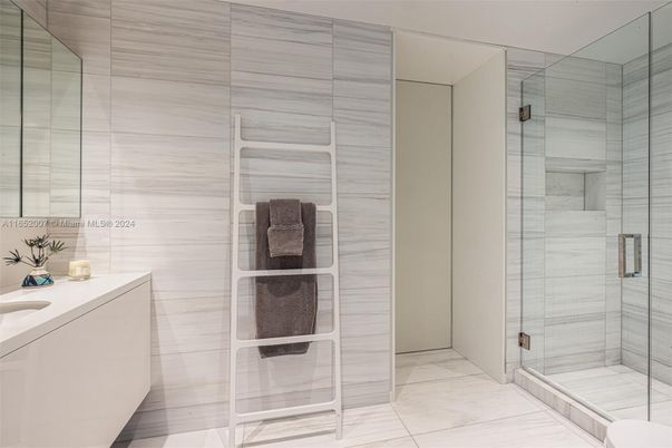 Bathroom, Glass Shower, Interior, Marble