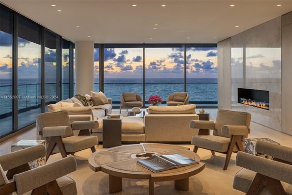 Fireplace, Interior, Living room, Recessed Lighting, Water