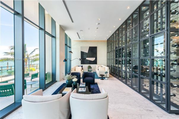 Interior, Living room, Recessed Lighting, Wine Storage