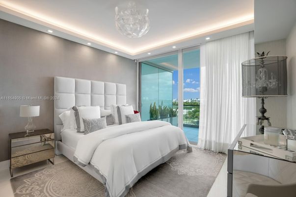 Bedroom, Interior, Pendant Lights, Recessed Lighting
