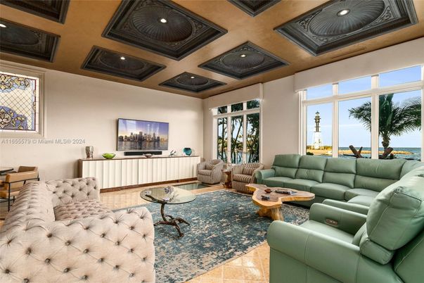 Interior, Living room, Recessed Lighting