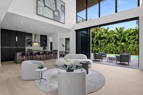 Dining room, Interior, Kitchen, Living room, Pendant Lights, Recessed Lighting, Wood Texture Flooring