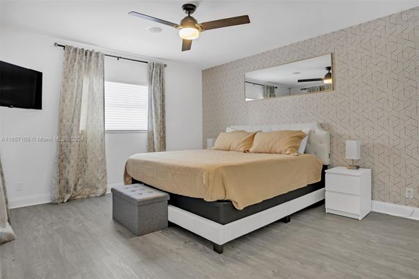 Bedroom, Interior, Wood Texture Flooring