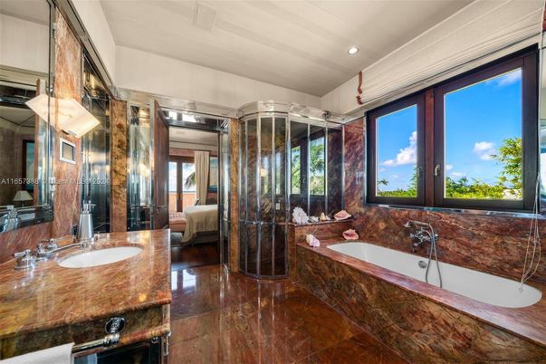 Bathroom, Glass Shower, Interior, Recessed Lighting, Wood Texture Flooring