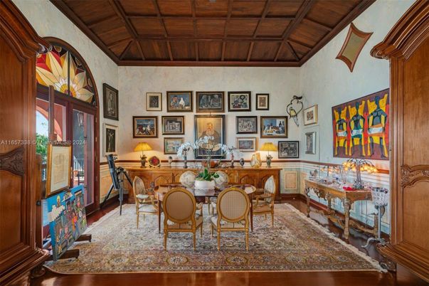 Dining room, Interior, Wooden Beams, Wooden Ceilings, Wood Texture Flooring