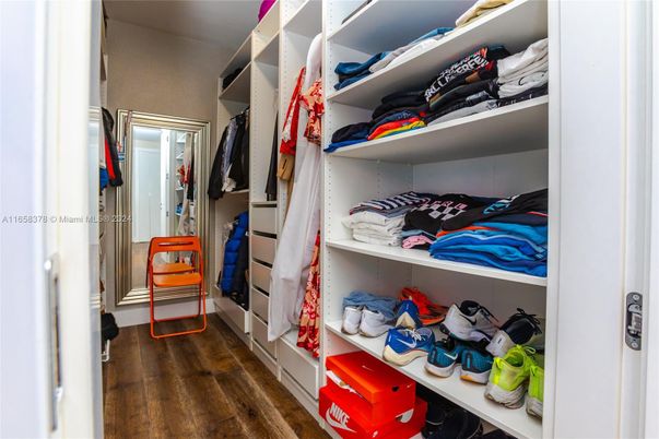 Interior, Walk-in Closets, Wood Texture Flooring