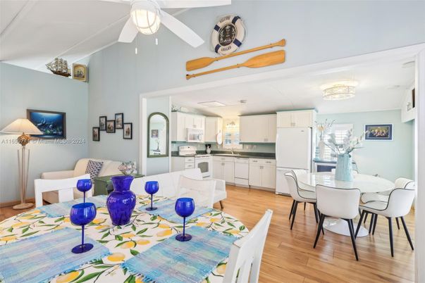 Dining room, Interior, Kitchen, Living room, Wood Texture Flooring
