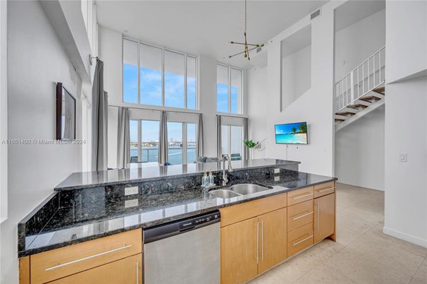 Interior, Kitchen, Pendant Lights, Water