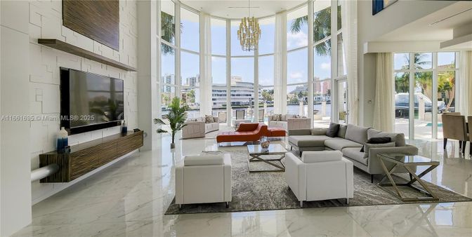 Chandelier, Interior, Living room, Marble