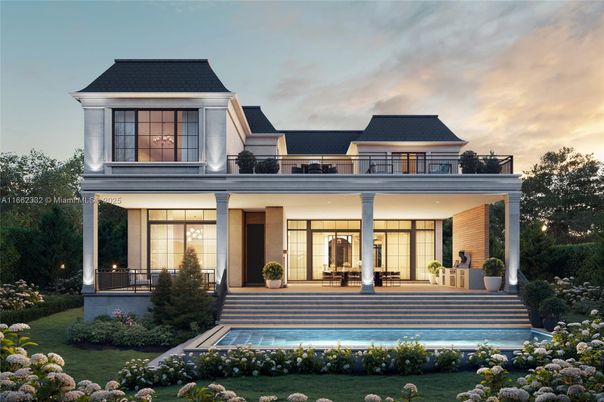Backyard, Exterior, Facade, Pool, Farmhouse