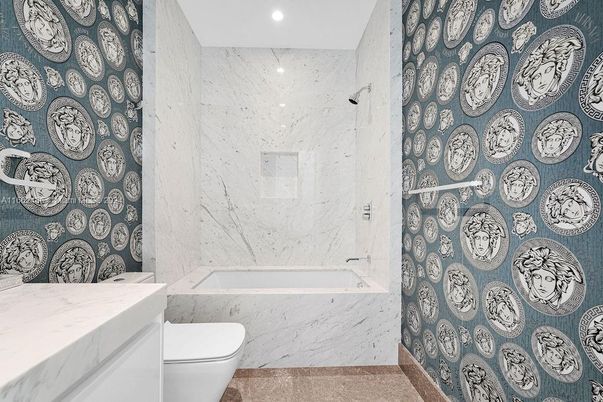 Bathroom, Interior, Marble Walls