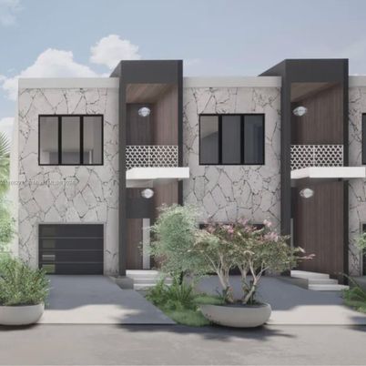 Attached, Exterior, Facade, Modern