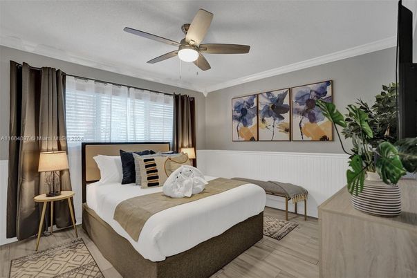 Bedroom, Interior, Wood Texture Flooring