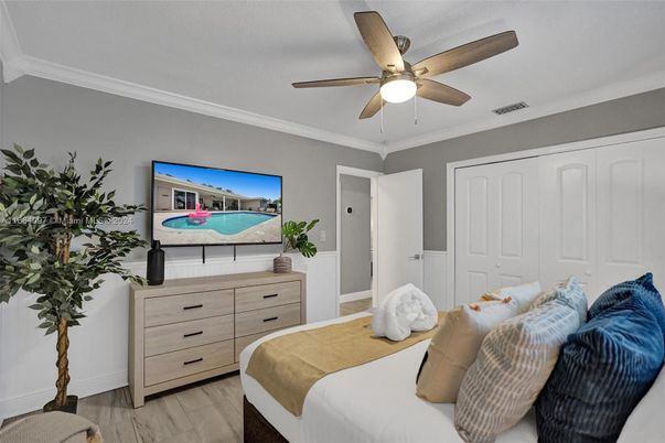 Bedroom, Interior, Wood Texture Flooring