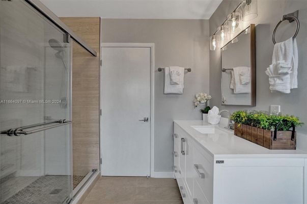 Bathroom, Glass Shower, Interior