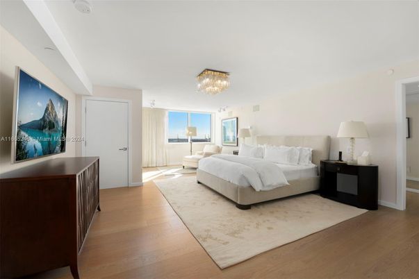 Bedroom, Chandelier, Interior, Wood Texture Flooring