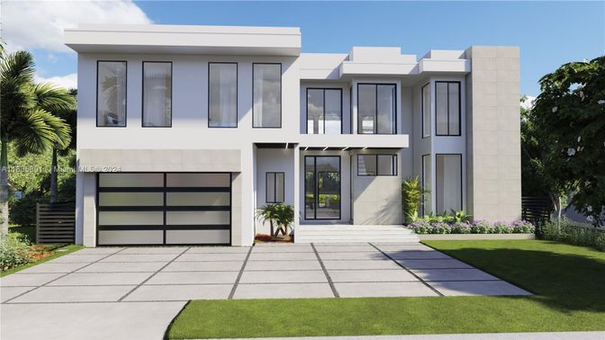 Attached, Exterior, Facade, Modern