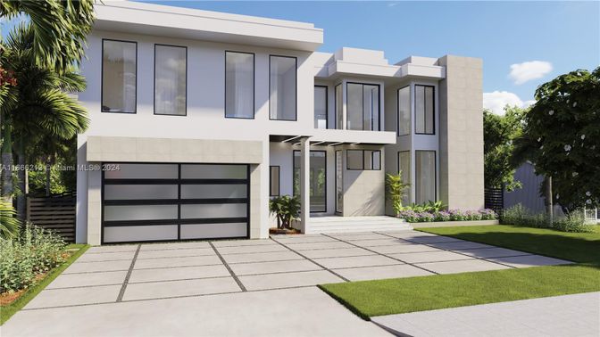 Attached, Exterior, Facade, Modern