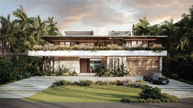 Attached, Backyard, Exterior, Facade, Modern