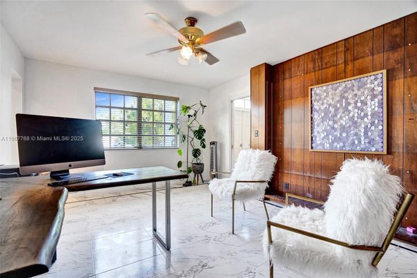 Home Office, Interior, Marble, Wooden Walls